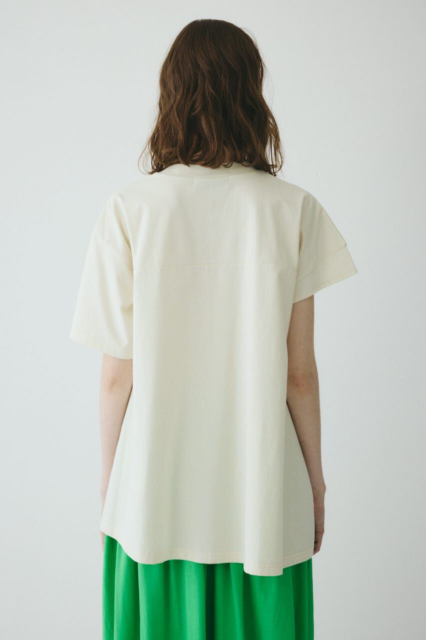 HeRIN.CYE「Asymmetry hem drape cut tops」|Tシャツ・カットソー|