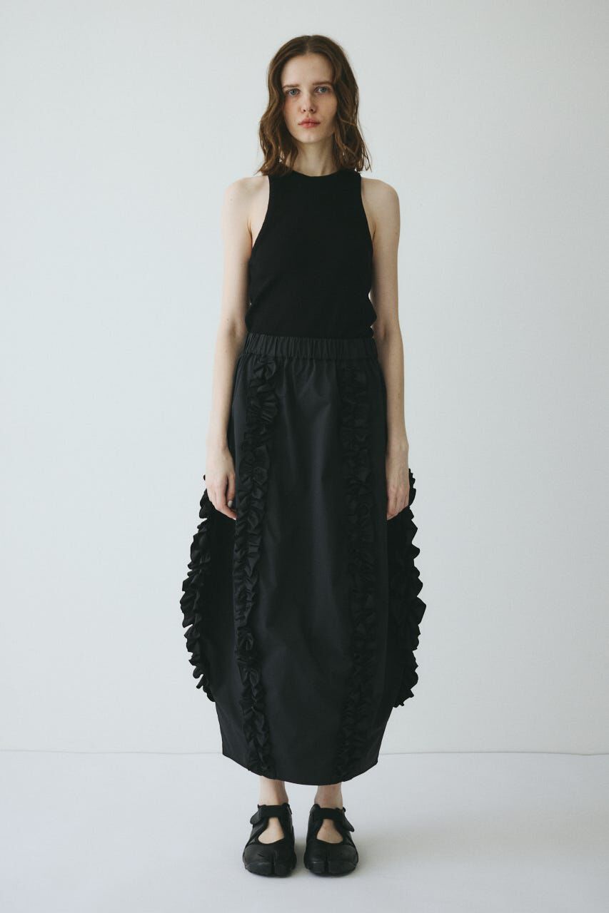 HeRIN.CYE「Frill cocoon skirt」|スカート|BLK