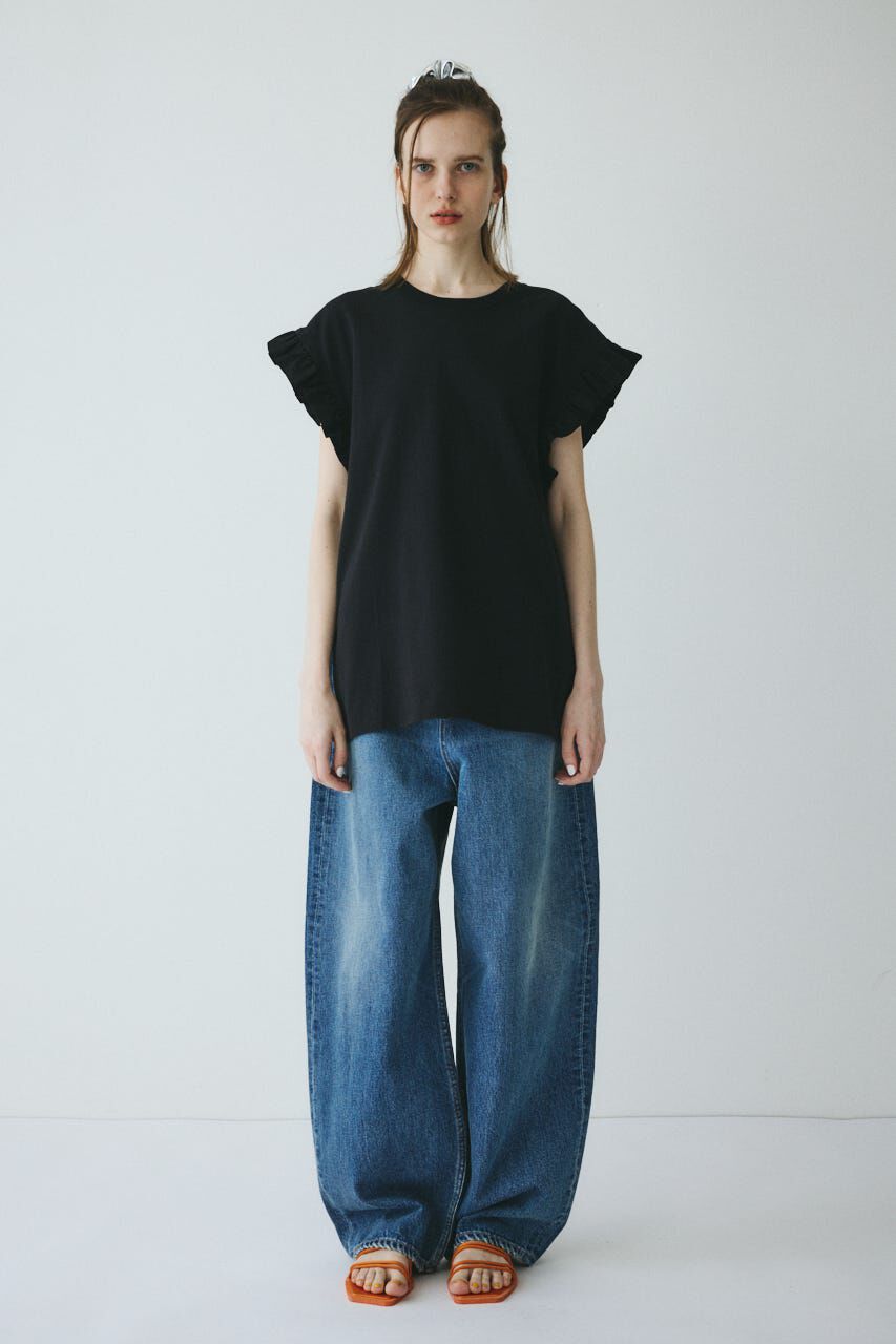 HeRIN.CYE「Point frill box tops」|Tシャツ・カットソー|