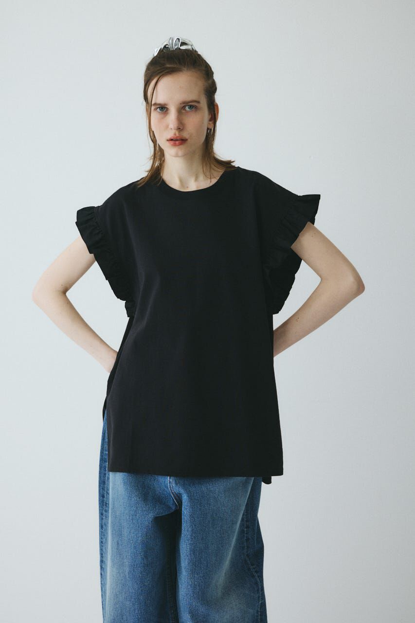 HeRIN.CYE「Point frill box tops」|Tシャツ・カットソー|