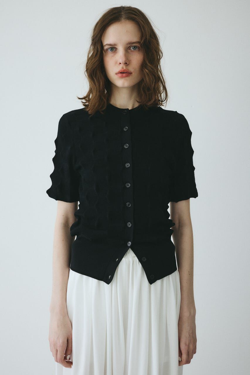 HeRIN.CYE「Pocopoco knit cardigan」|ニット・セーター|BLK