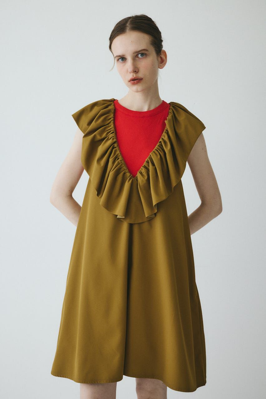 HeRIN.CYE「V neck frill all in one」|ワンピース|