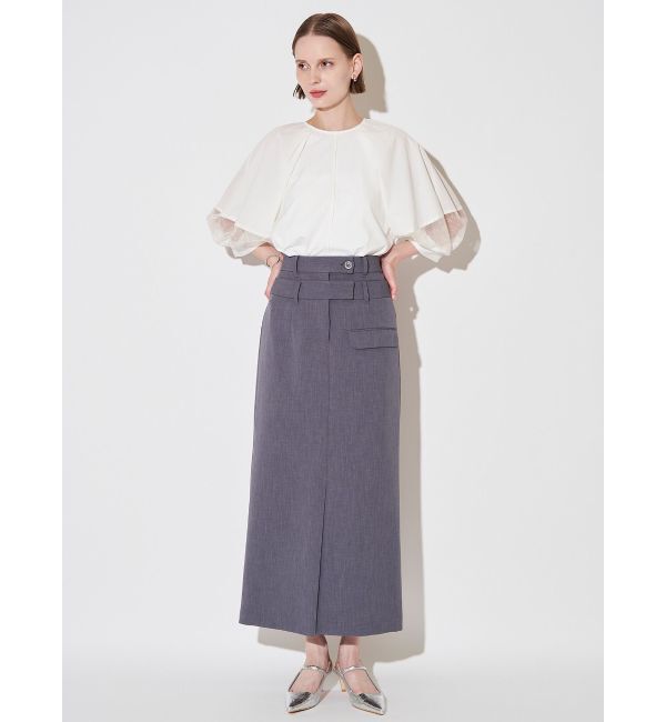 ELENDEEK「DOUBLE BELT SK」|スカート|