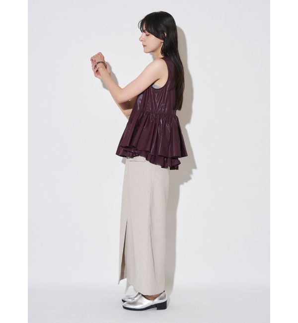 ELENDEEK「DOUBLE BELT SK」|スカート|