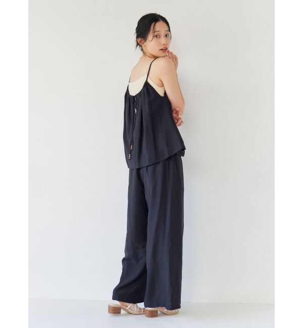 Ungrid「【WEB限定】ウッドビーズコンビキャミセットアップ」|キャミソール|