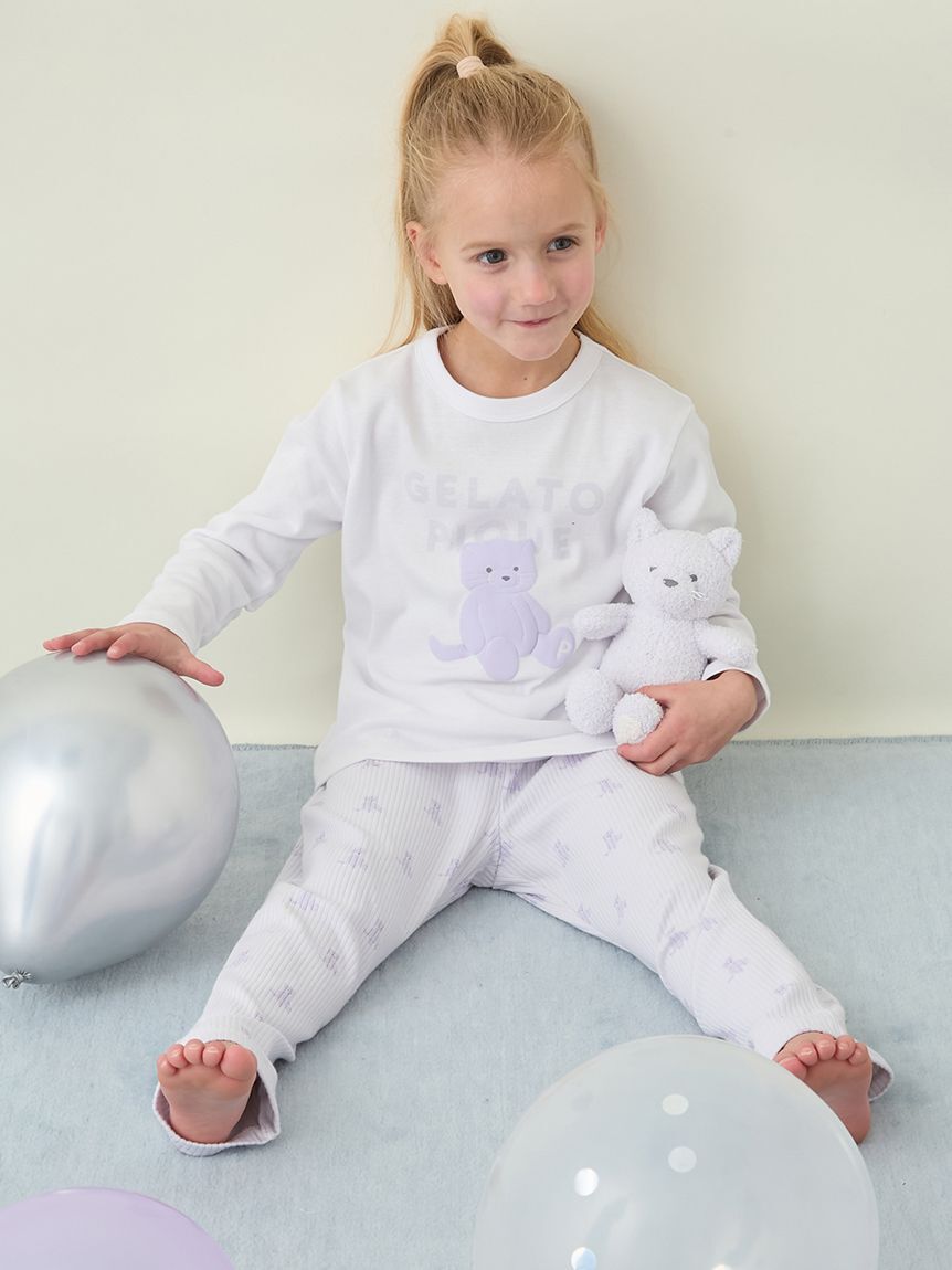 GELATO PIQUE KIDS & BABY「【KIDS】ぬいぐるみワンポイントロンT」|ルームウェア|
