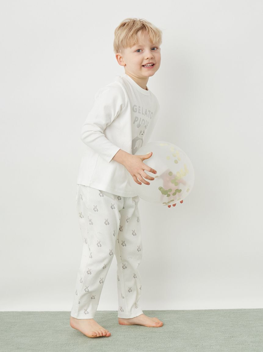 GELATO PIQUE KIDS & BABY「【KIDS】ぬいぐるみワンポイントロンT」|ルームウェア|
