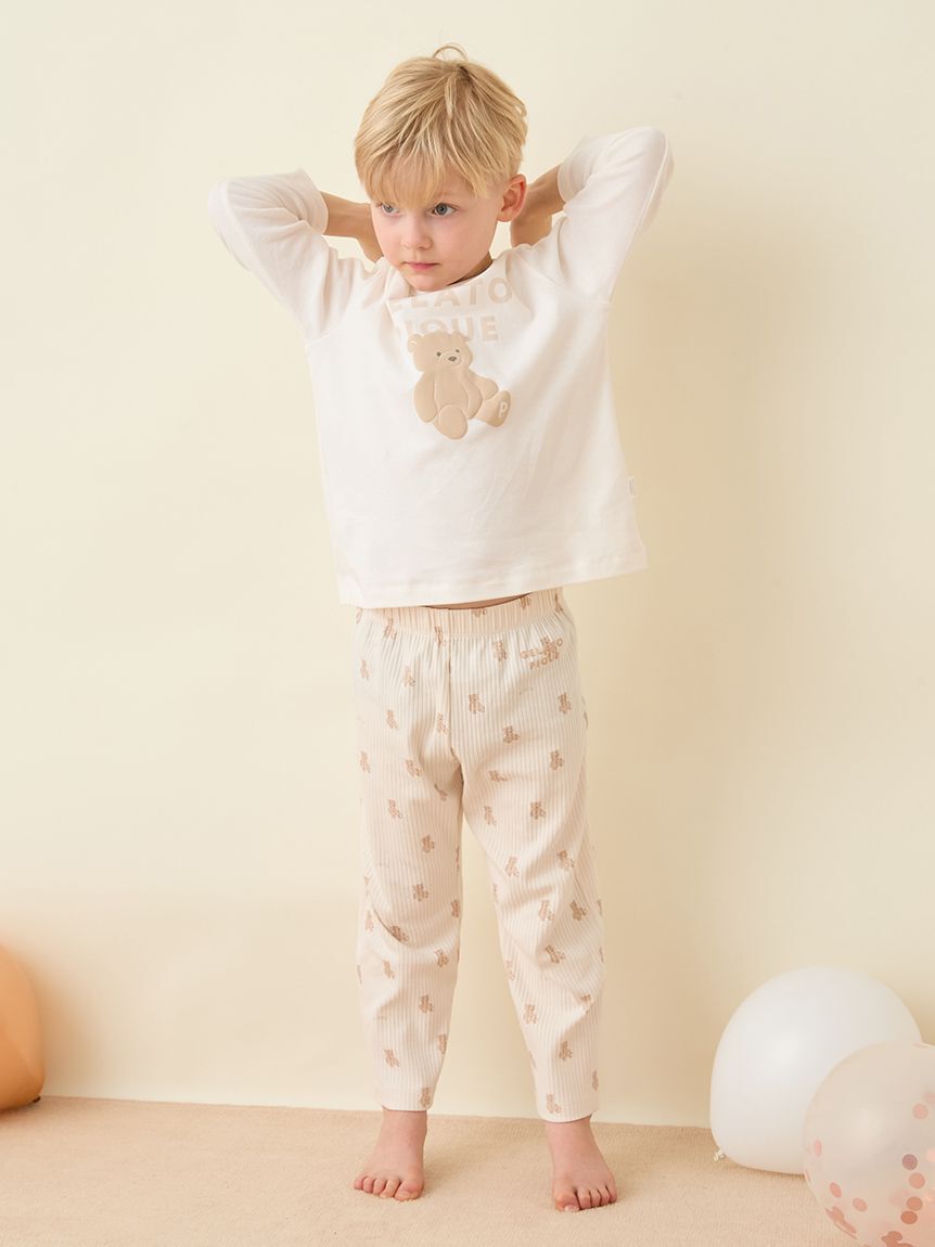 GELATO PIQUE KIDS & BABY「【KIDS】ぬいぐるみワンポイントロンT」|ルームウェア|