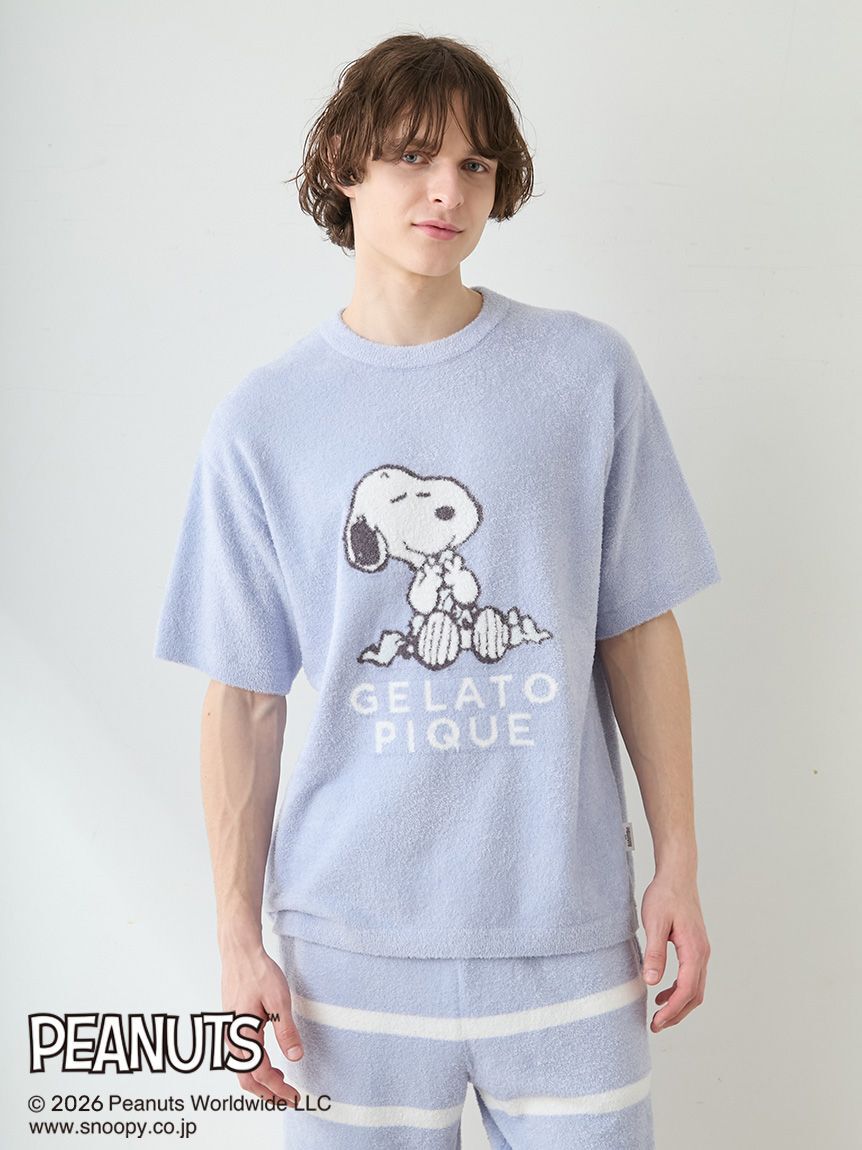 GELATO PIQUE HOMME「【PEANUTS】【HOMME】スムーズィージャガードプルオーバー」|プルオーバー|