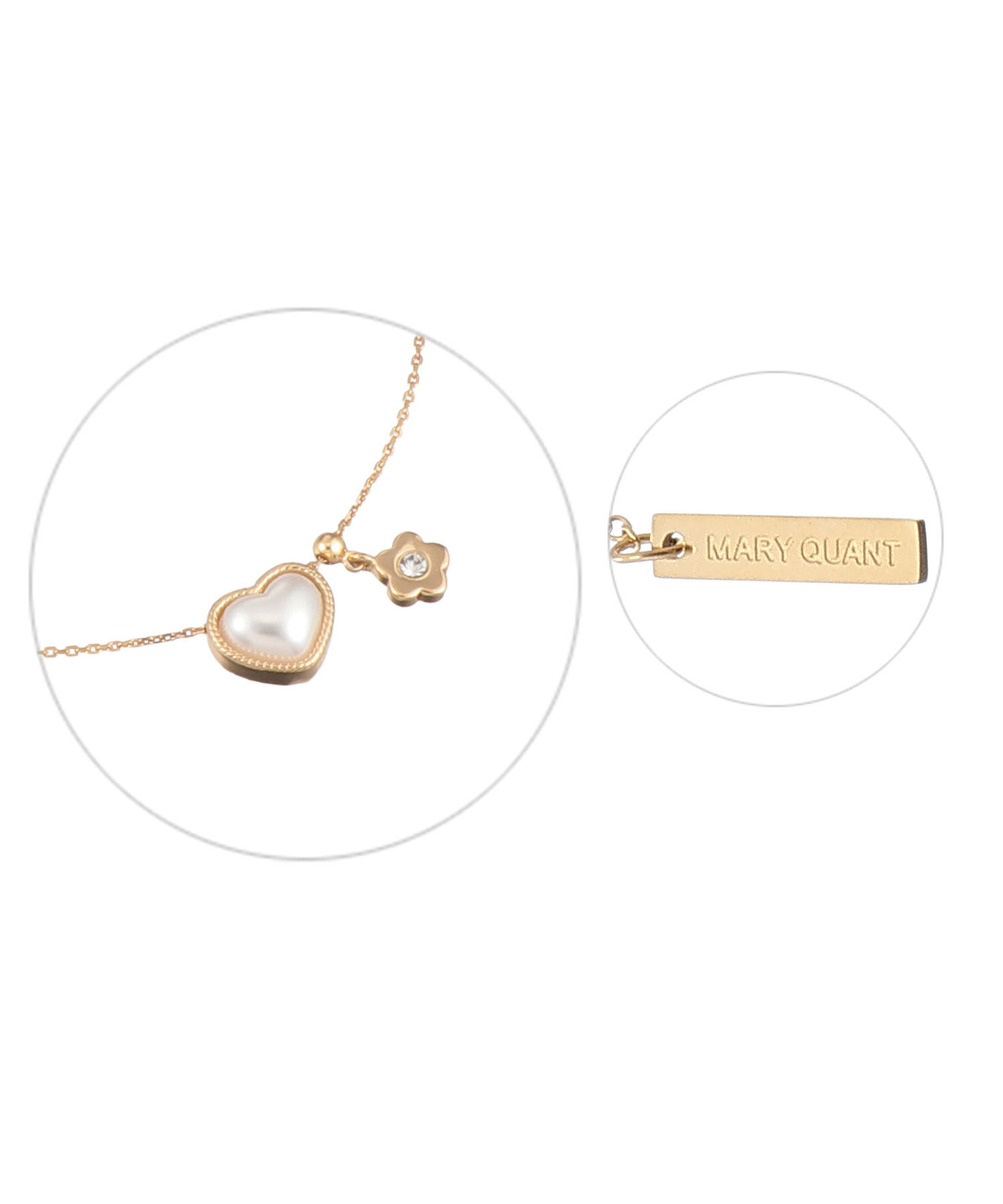 MARY QUANT「ハートパール ネックレス」|ネックレス|