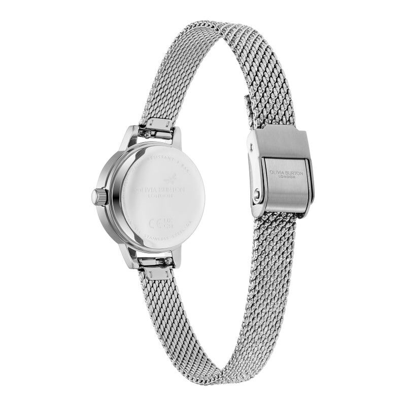 OLIVIA BURTON 「〈OLIVIA BURTON(ｵﾘﾋﾞｱﾊﾞｰﾄﾝ)〉ｸﾗｼｯｸ ﾐﾆﾏｻﾞｰｵﾌﾞﾊﾟｰﾙ ｸﾘｽﾀﾙ ｼﾙﾊﾞｰﾒｯｼｭ」|腕時計|