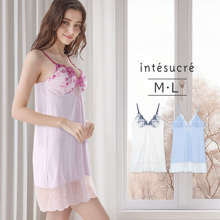 intesucre「アンテシュクレ 毎日フィットブラ IBT387Sペア スリップ M-L ILS387」|インナー|