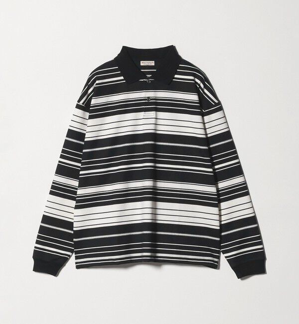 BEAUTY&YOUTH UNITED ARROWS「マルチ ボーダー ロング スリーブ ポロカラー カットソー」|Tシャツ・カットソー|