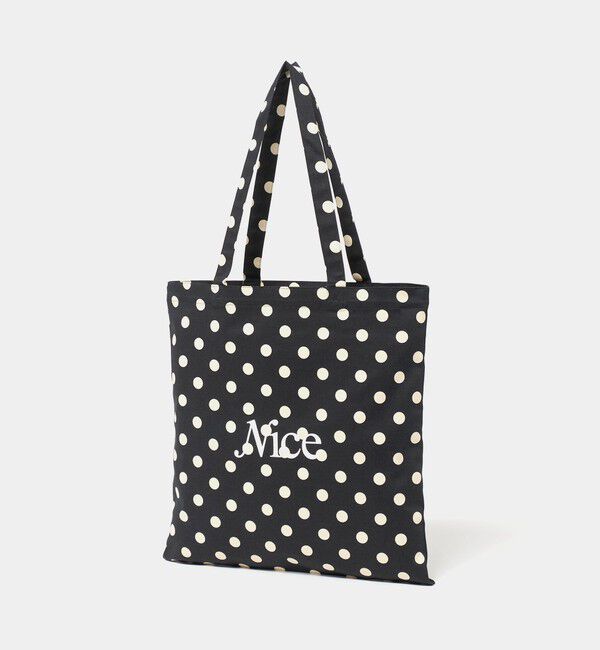 NICE WEATHER「＜NICE WEATHER＞ドット シグネチャーロゴ トートバッグ」|トートバッグ|