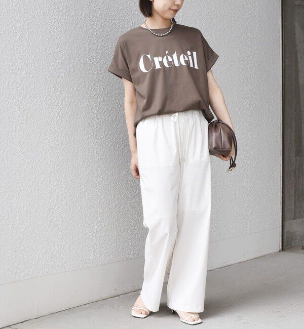 SHIPS Colors 「【一部WEB限定】SHIPS Colors:〈接触冷感・UVカット〉ビッグロゴ ドルマン Tシャツ◇」|Tシャツ・カットソー|