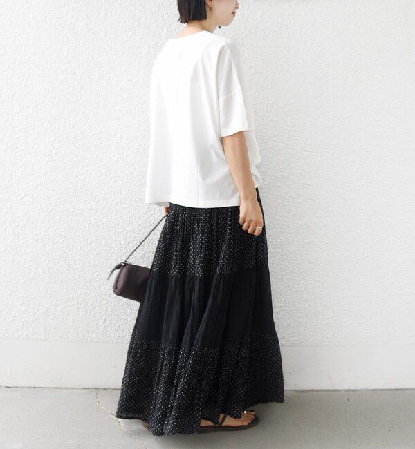 SHIPS for women「《予約》【SHIPS別注】81BRANCA: 5分袖 ロゴ・フォト TEE」|Tシャツ・カットソー|