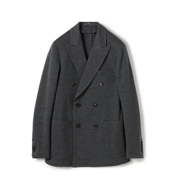 TOMORROWLAND MENS「ウールナイロン  ダブルブレステッド6Bジャケット DONDY」|テーラードジャケット|15 グレー