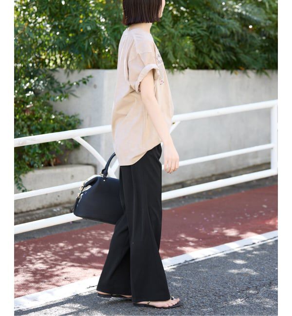 SLOBE IENA「《WEB限定/4サイズ展開/追加》ピンタックセミフレアパンツ」|その他|