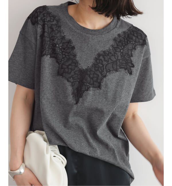 SLOBE IENA「《予約》アイラッシュレースTシャツ」|Tシャツ・カットソー|