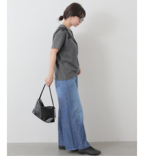 SLOBE IENA「《予約》アイラッシュレースTシャツ」|Tシャツ・カットソー|