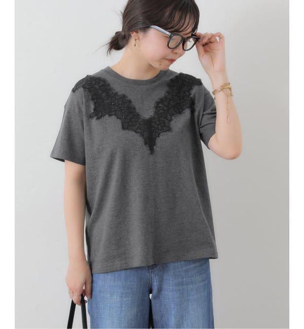 SLOBE IENA「《予約》アイラッシュレースTシャツ」|Tシャツ・カットソー|