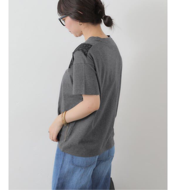 SLOBE IENA「《予約》アイラッシュレースTシャツ」|Tシャツ・カットソー|