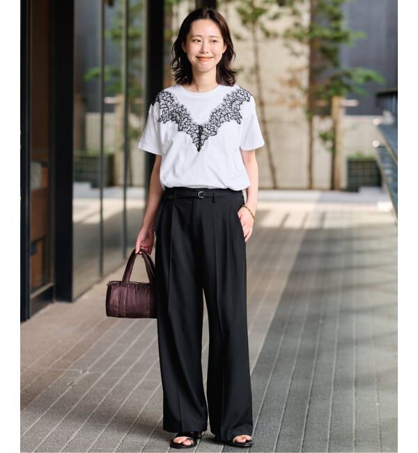 SLOBE IENA「《予約》アイラッシュレースTシャツ」|Tシャツ・カットソー|