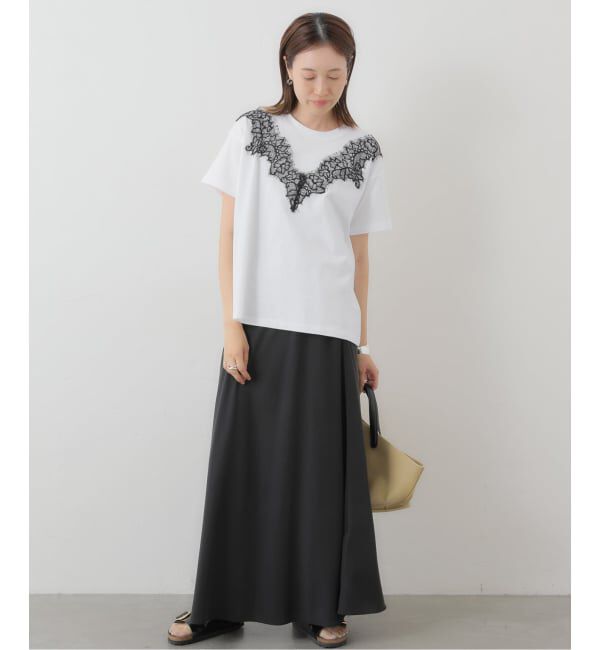 SLOBE IENA「《予約》アイラッシュレースTシャツ」|Tシャツ・カットソー|