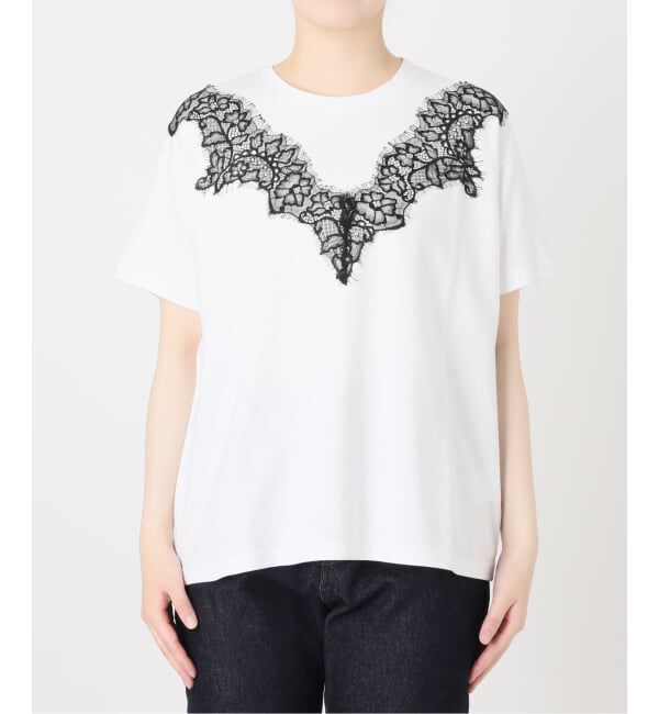 SLOBE IENA「《予約》アイラッシュレースTシャツ」|Tシャツ・カットソー|