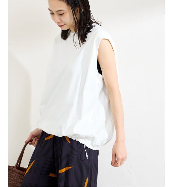 JOURNAL STANDARD「《追加》シャーリングノースリーブＴシャツ」|Tシャツ・カットソー|
