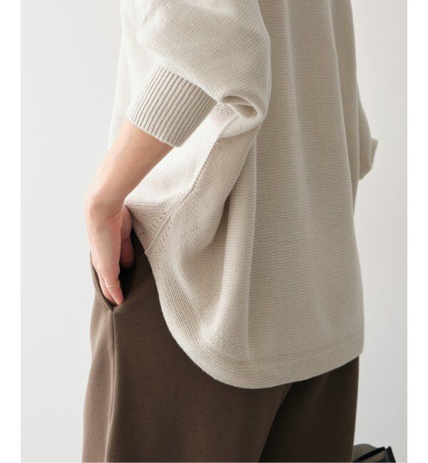 Spick and Span「《追加》バルキーヤーン ドルマンロングリブニット」|ニット・セーター|