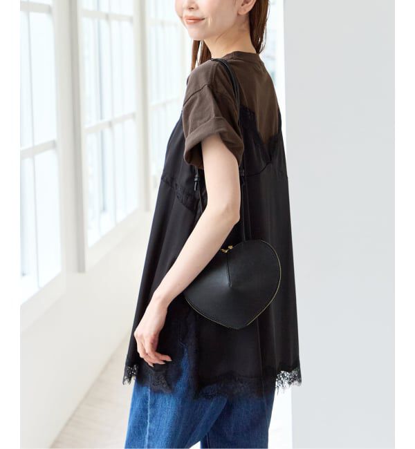 U by SPICK&SPAN「《追加》サテンレースキャミ」|キャミソール|