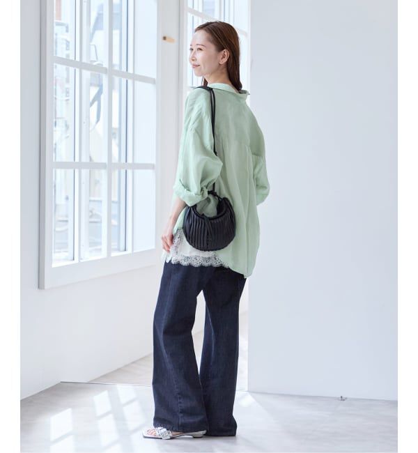 U by SPICK&SPAN「《追加》サテンレースキャミ」|キャミソール|