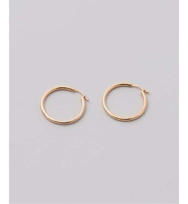 NOBLE「《予約》WAEKURA/ワエクラ フープピアス 25mm」|ピアス|ゴールド