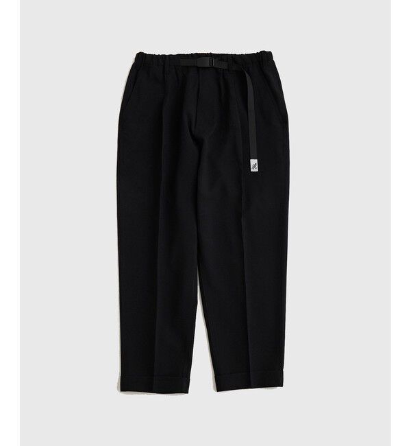 ADAM ET ROPE'「【別注】《GRAMICCI/グラミチ》2WAY STRETCH WIDE TAPERED CROPPED」|スラックス|ブラック(01)