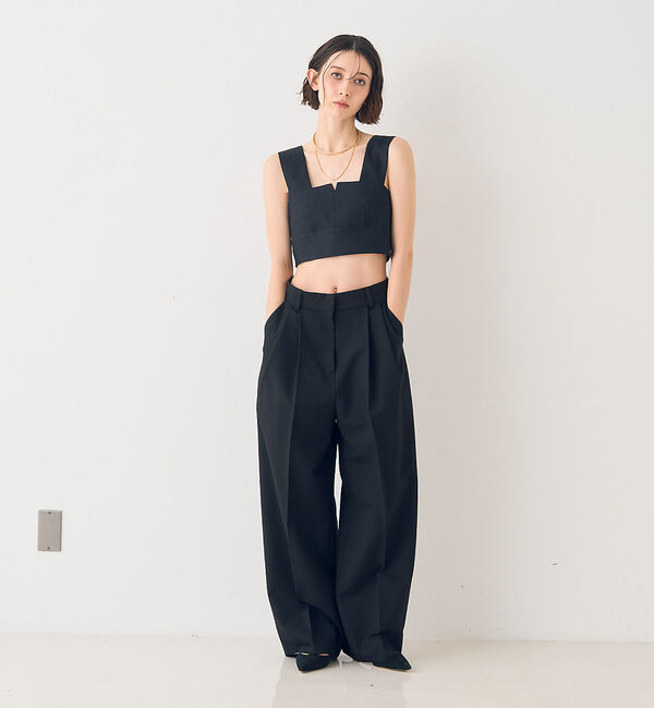 Rouge vif「ストレッチツータックワイドパンツ」|その他|
