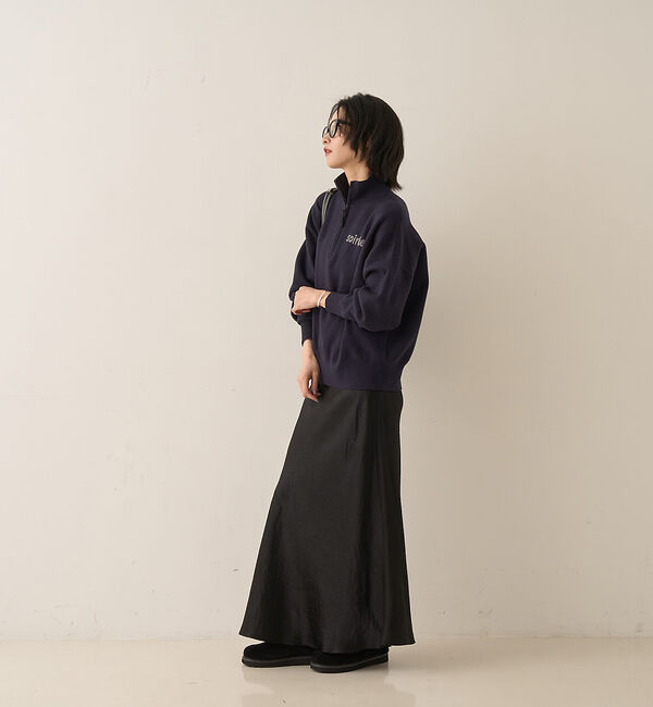 Rouge vif「ハーフジップロゴニットプルオーバー」|ニット・セーター|
