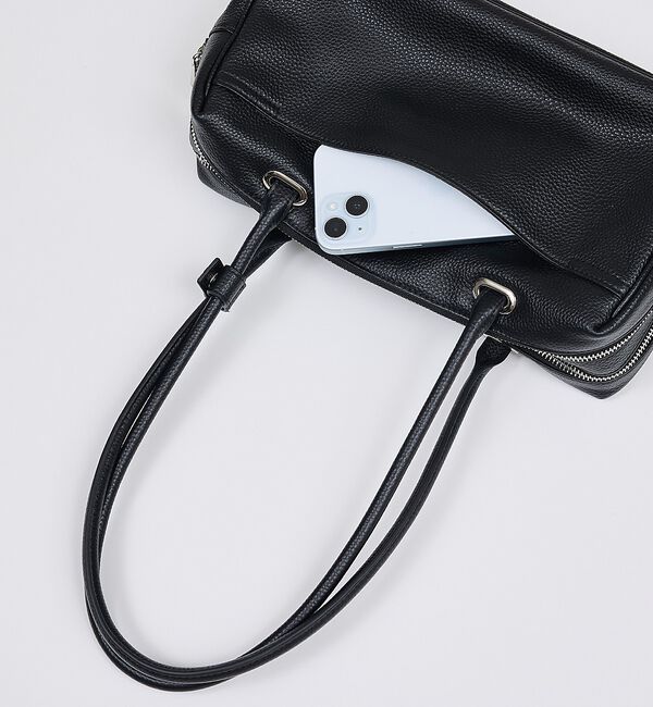 LOWELL things「【再入荷】Raffy/レザースクエアボストン」|ボストンバッグ|