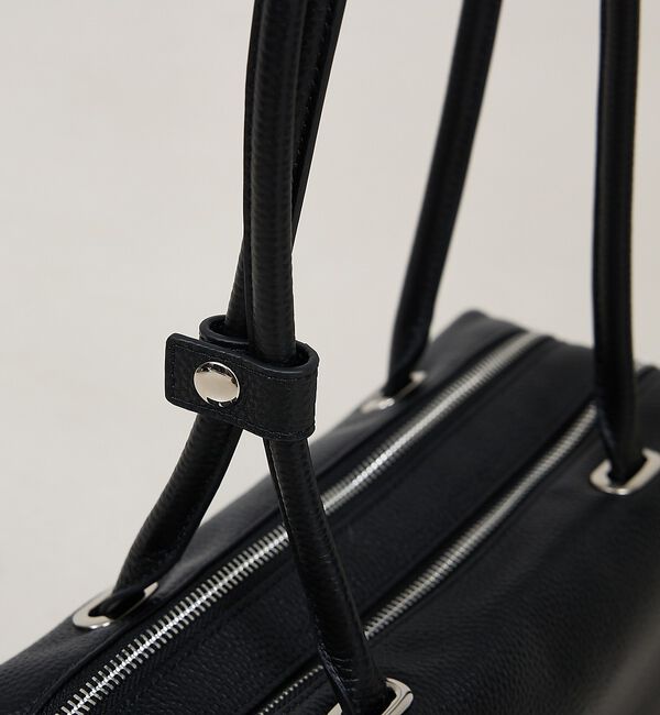 LOWELL things「【再入荷】Raffy/レザースクエアボストン」|ボストンバッグ|