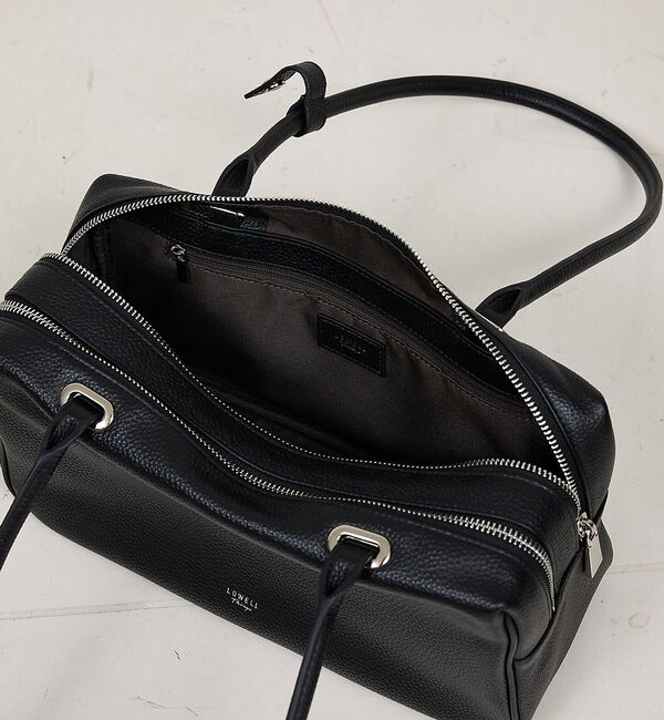 LOWELL things「【再入荷】Raffy/レザースクエアボストン」|ボストンバッグ|