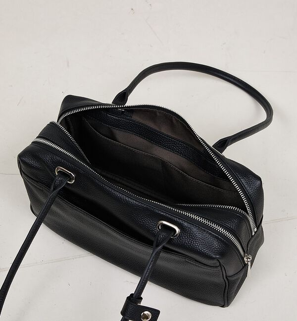 LOWELL things「【再入荷】Raffy/レザースクエアボストン」|ボストンバッグ|