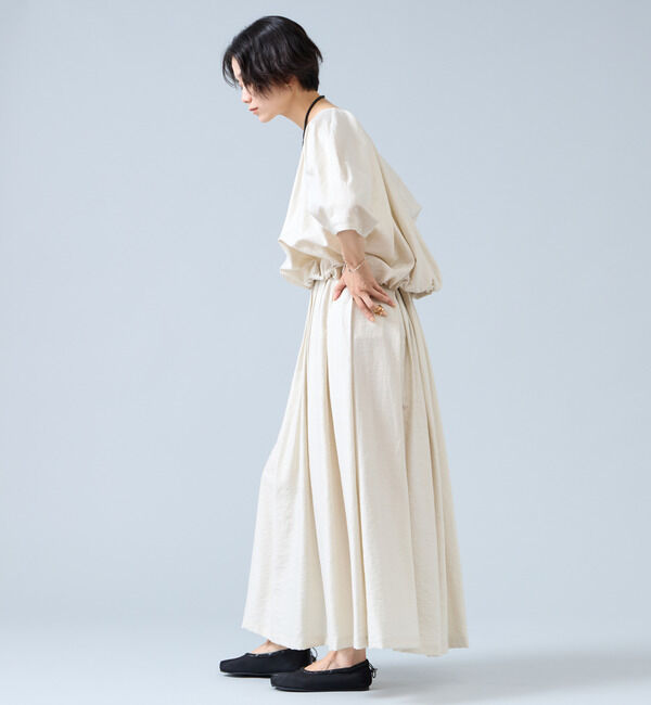 Liesse「Vネックバルーンショートブラウス」|シャツ・ブラウス|