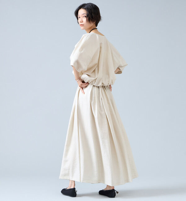 Liesse「Vネックバルーンショートブラウス」|シャツ・ブラウス|