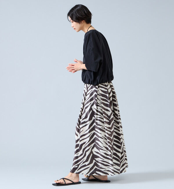 Liesse「Vネックバルーンショートブラウス」|シャツ・ブラウス|