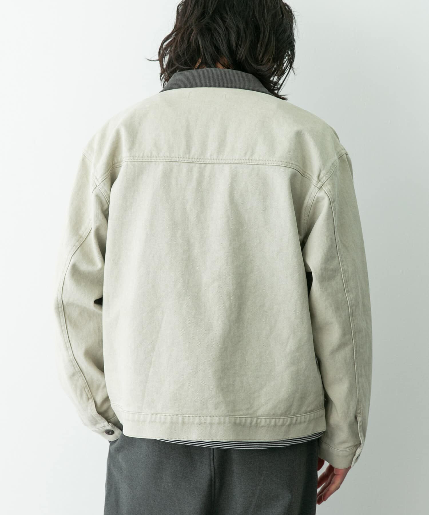 Sonny Label 「ウォッシュドツイル襟切替ジャケット」|ブルゾン・スタジャン|