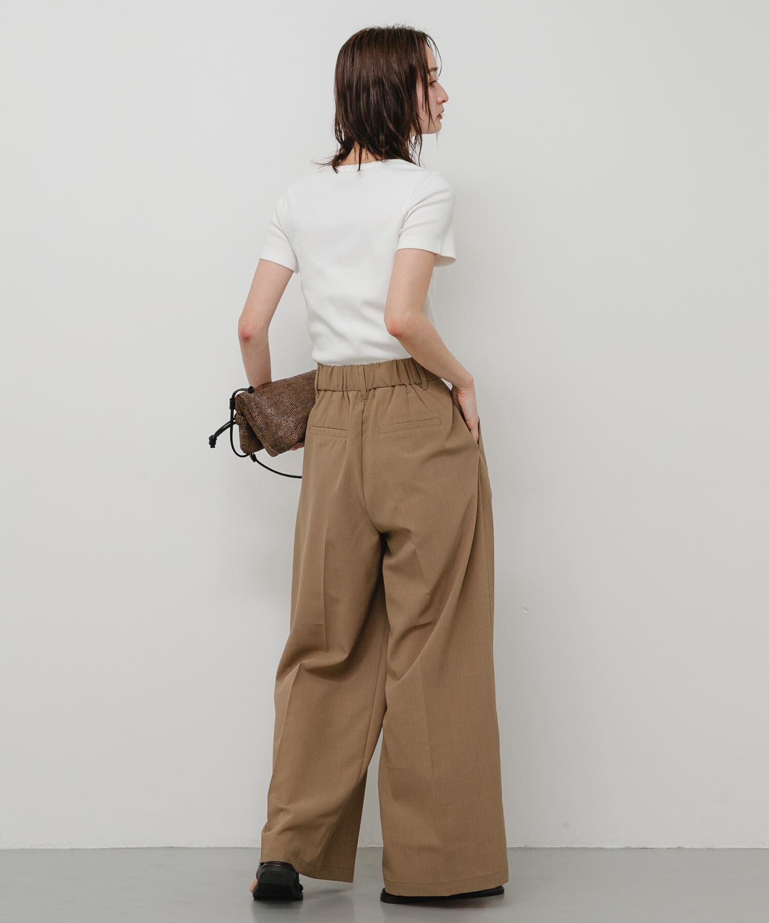 SENSE OF PLACE by URBAN RESEARCH「ラウンドネックリブTシャツ(半袖)」|Tシャツ・カットソー|