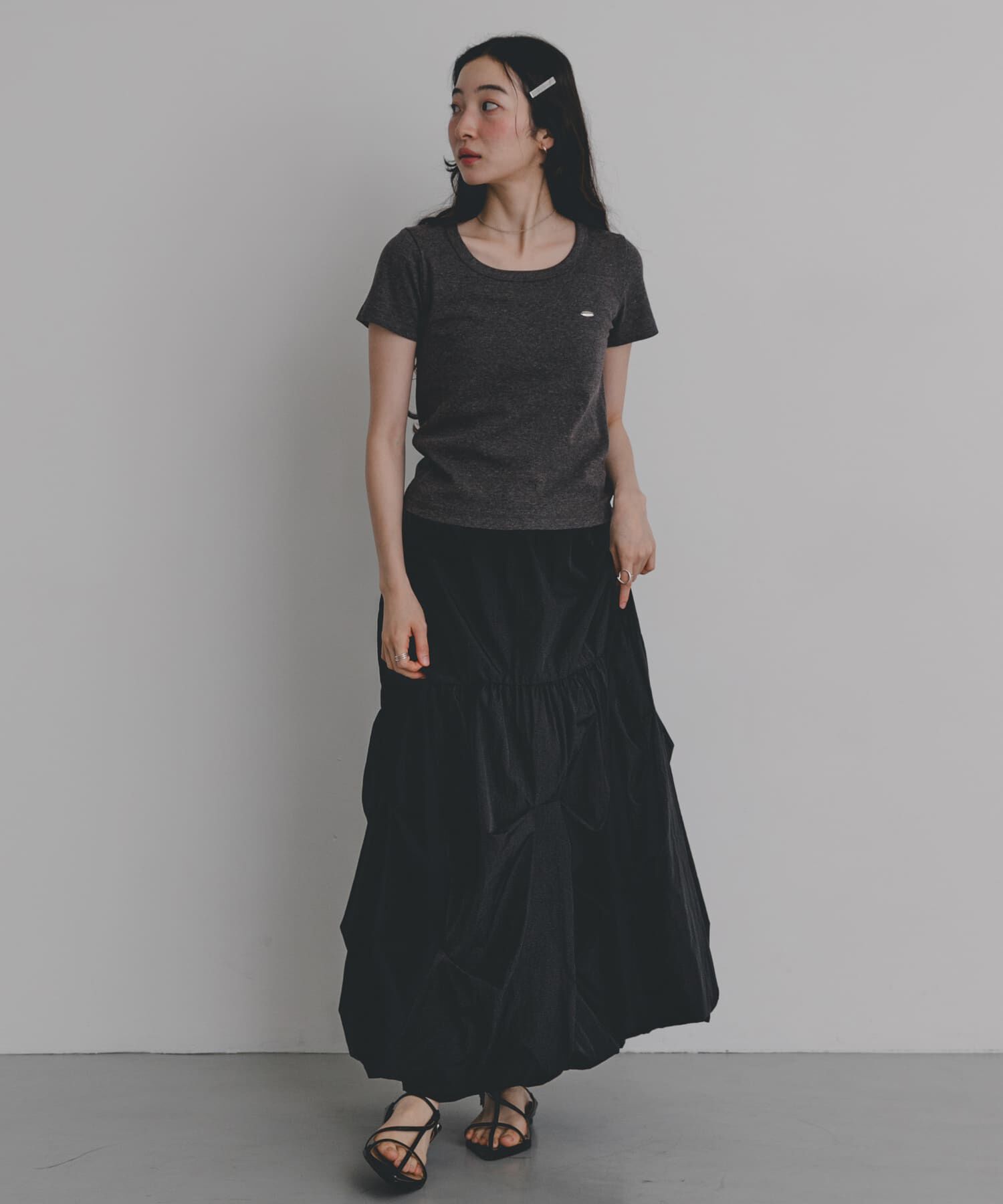 SENSE OF PLACE by URBAN RESEARCH「ラウンドネックリブTシャツ(半袖)」|Tシャツ・カットソー|