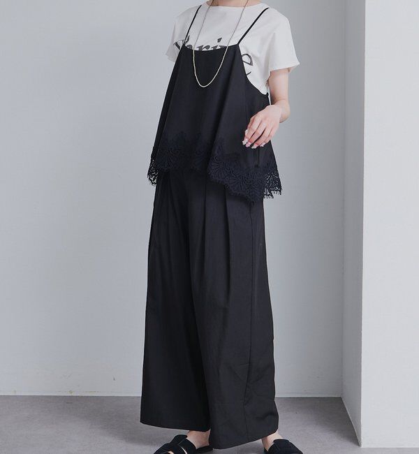  「【SET ITEM】レースヘムキャミソール+スラックスパンツセット」|その他|