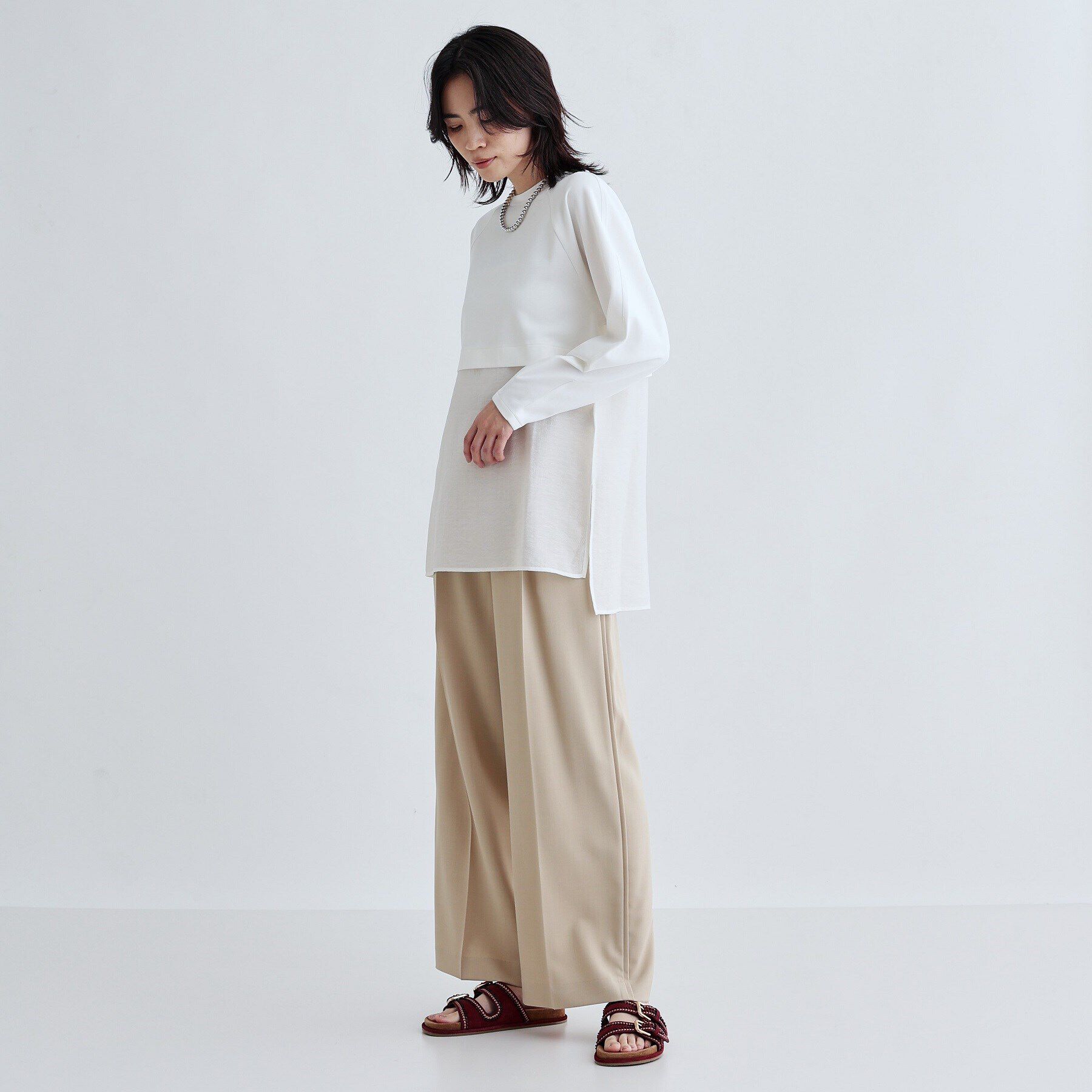 GALLEST「ボンディングチュールトップス」|Tシャツ・カットソー|