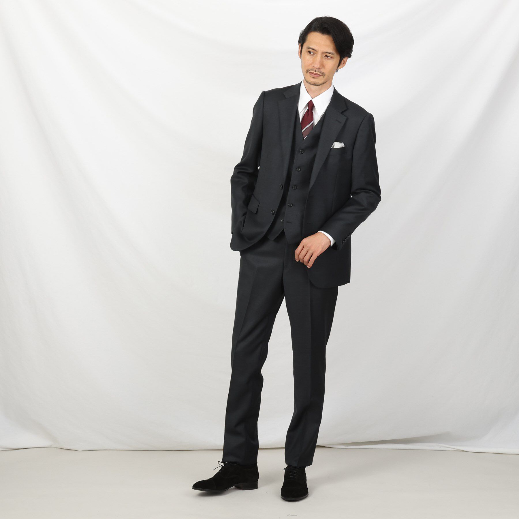 TAKEO KIKUCHI「シャイニーシャークピンヘッド スーツ/3ピース対応可」|スーツ|